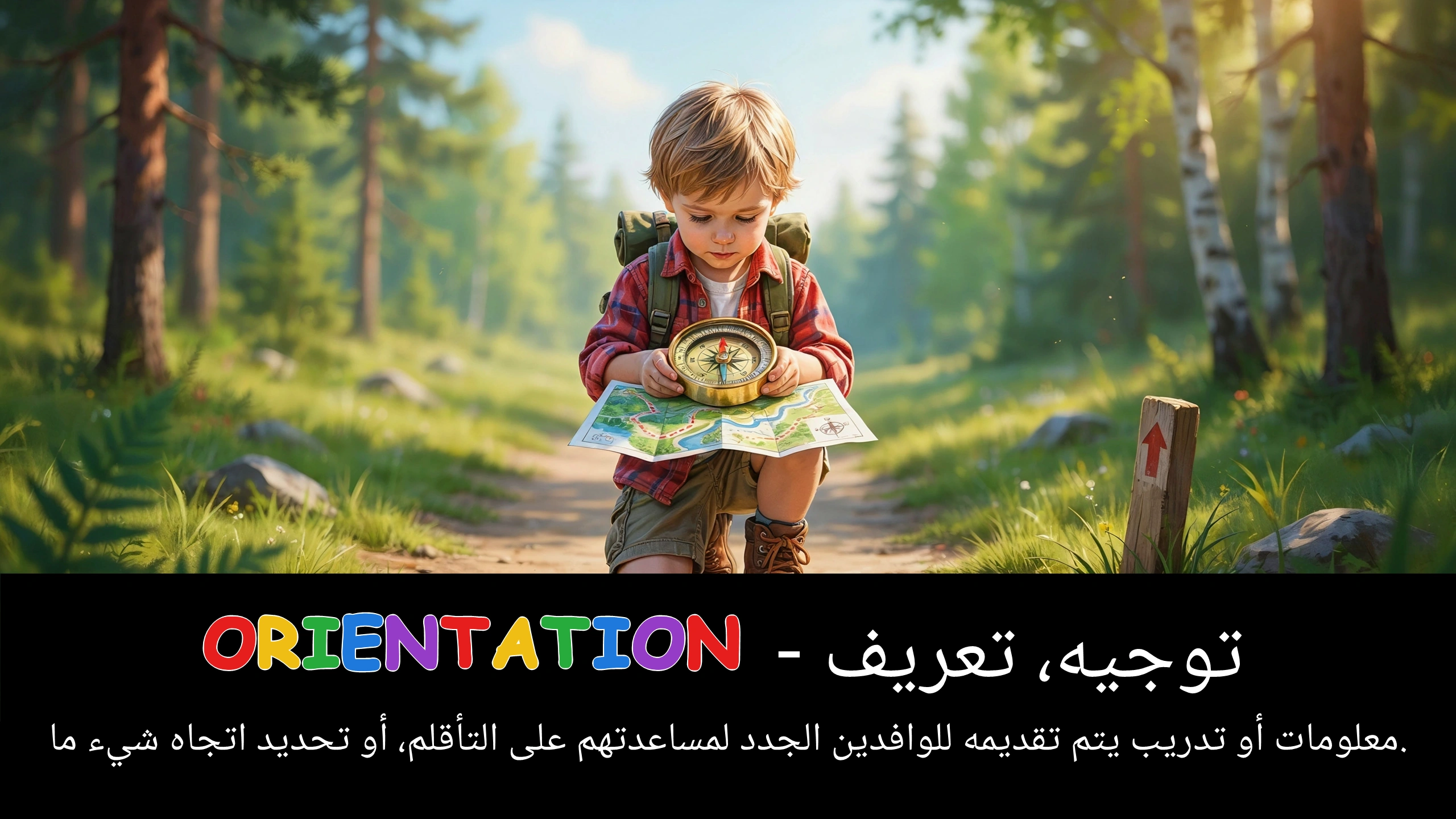 Arabic Illustration for orientation